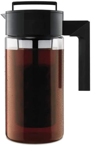 Zulay Kitchen 1 Gallon Cold Brew Coffee Maker with Thick Glass, Stainless  Steel Mesh Filter and Spigot - Iced Coffee Maker, Cold Brew Pitcher & Tea