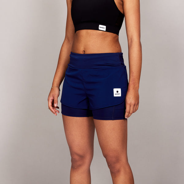 HISKYWIN 5/8 Inseam High Waist Women Yoga Shorts Compression Exercise  Workout Running Shorts Pockets