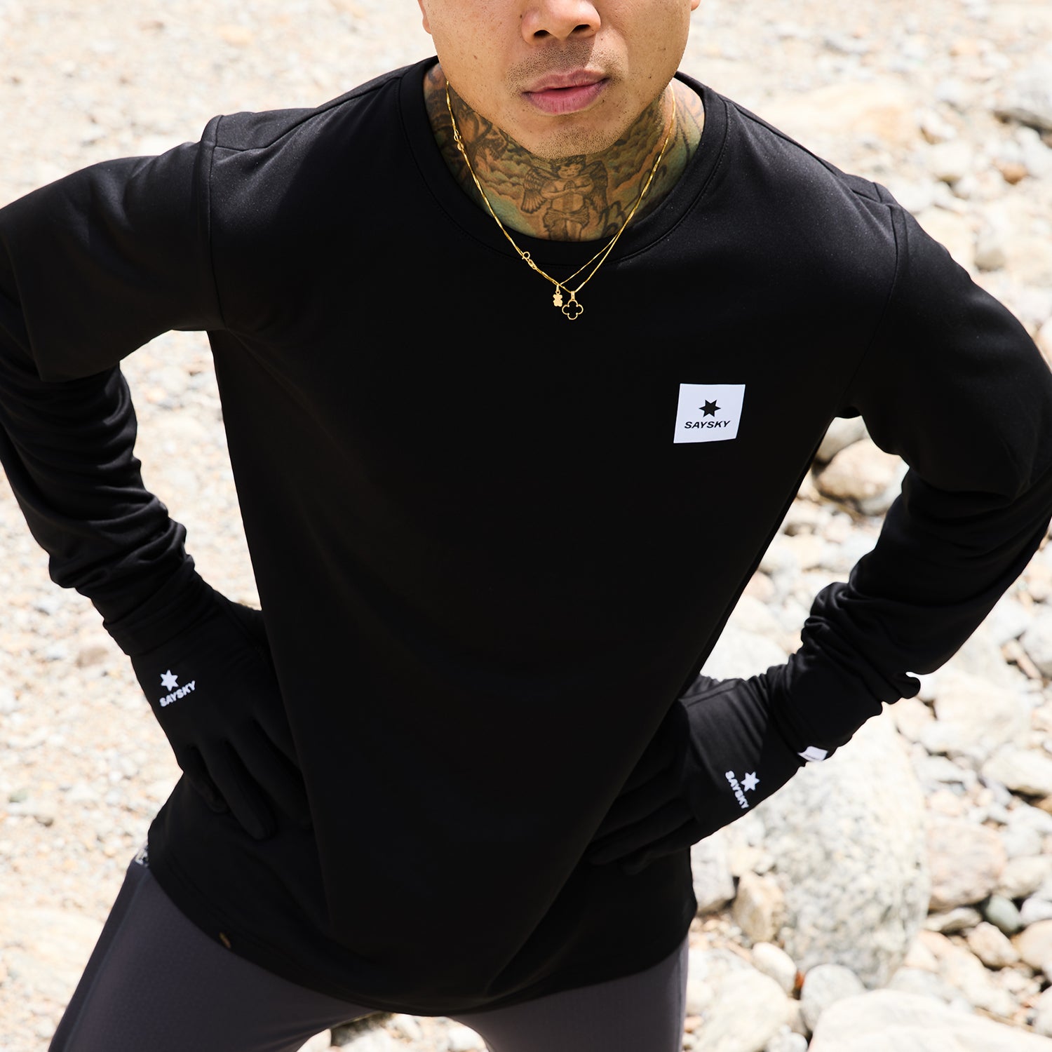 Flow Base Layer LONG SLEEVES XMRBL33c901 901 BLACK 8