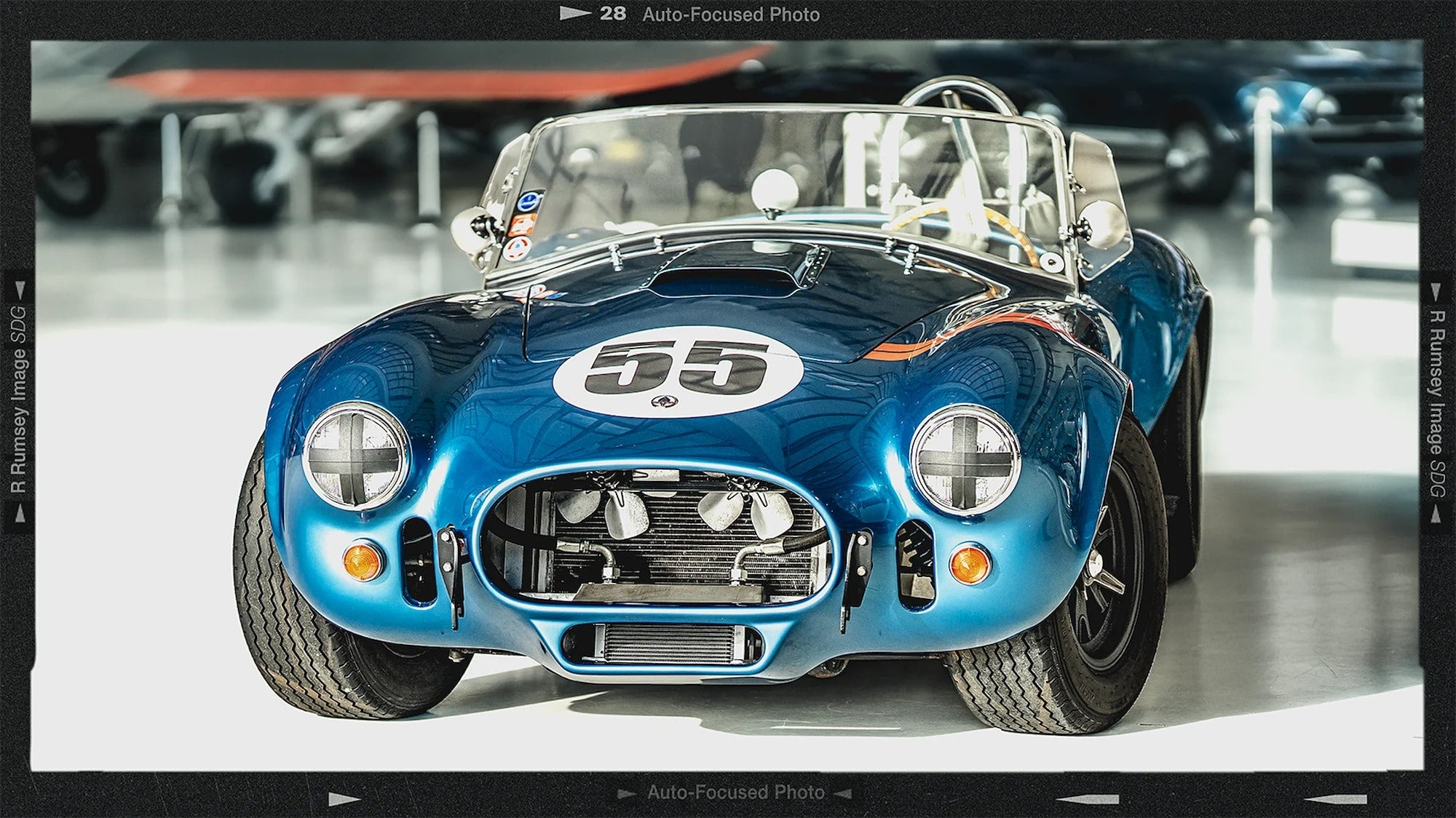 Carroll Shelby's 1966 blue 427 SC roadster