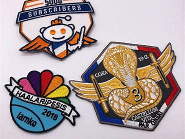 assorted embroidered patches