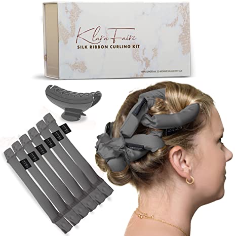 Klara Faire Heatless Hair Curler-6 PCs Silk Hair Curlers W/ Heatless C –  klarafairebeauty