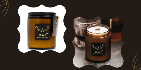 leather scent candles