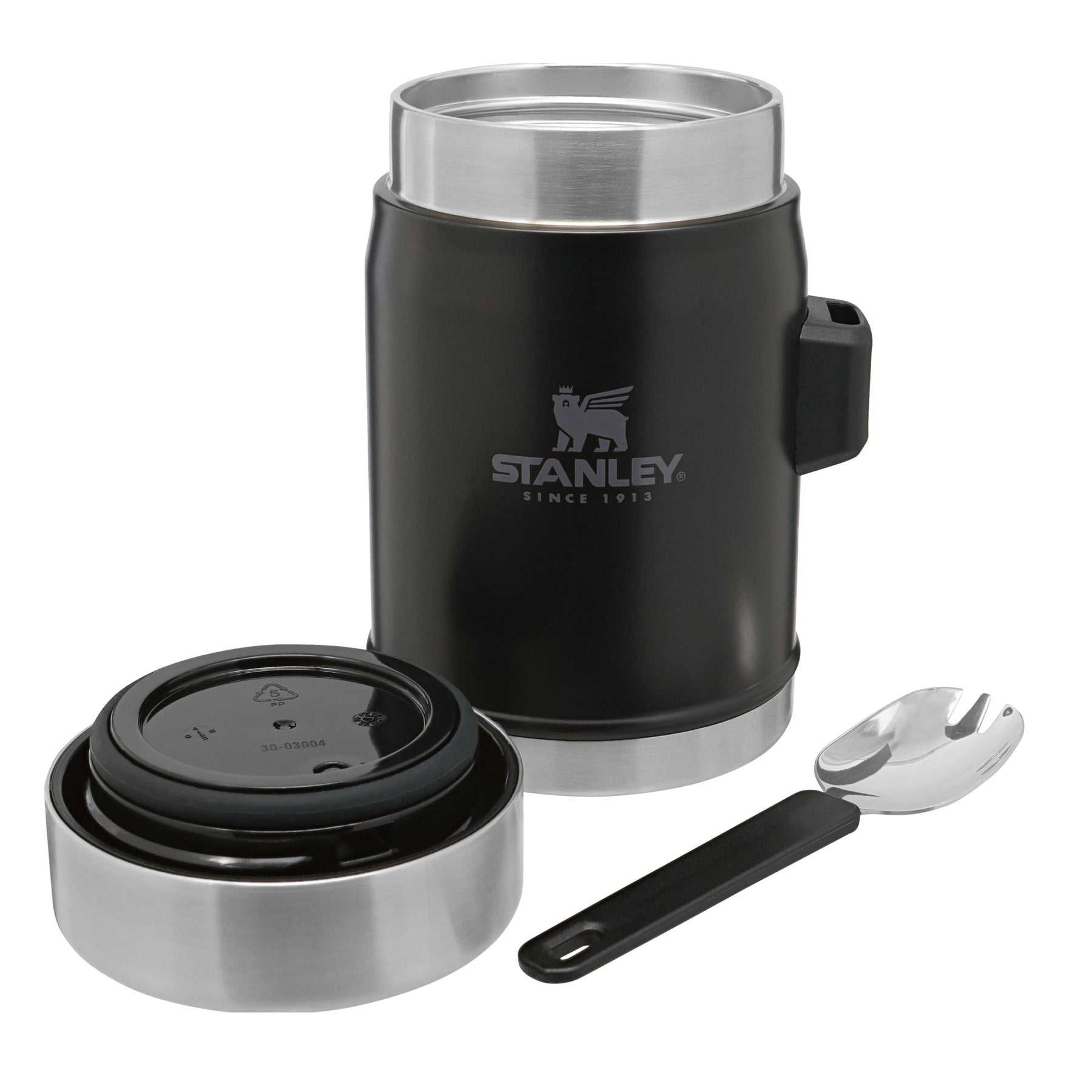 Stanley Classic Black Thermos w/Handle 32 oz - 1 qt Screw Lid and Cup  Stainless
