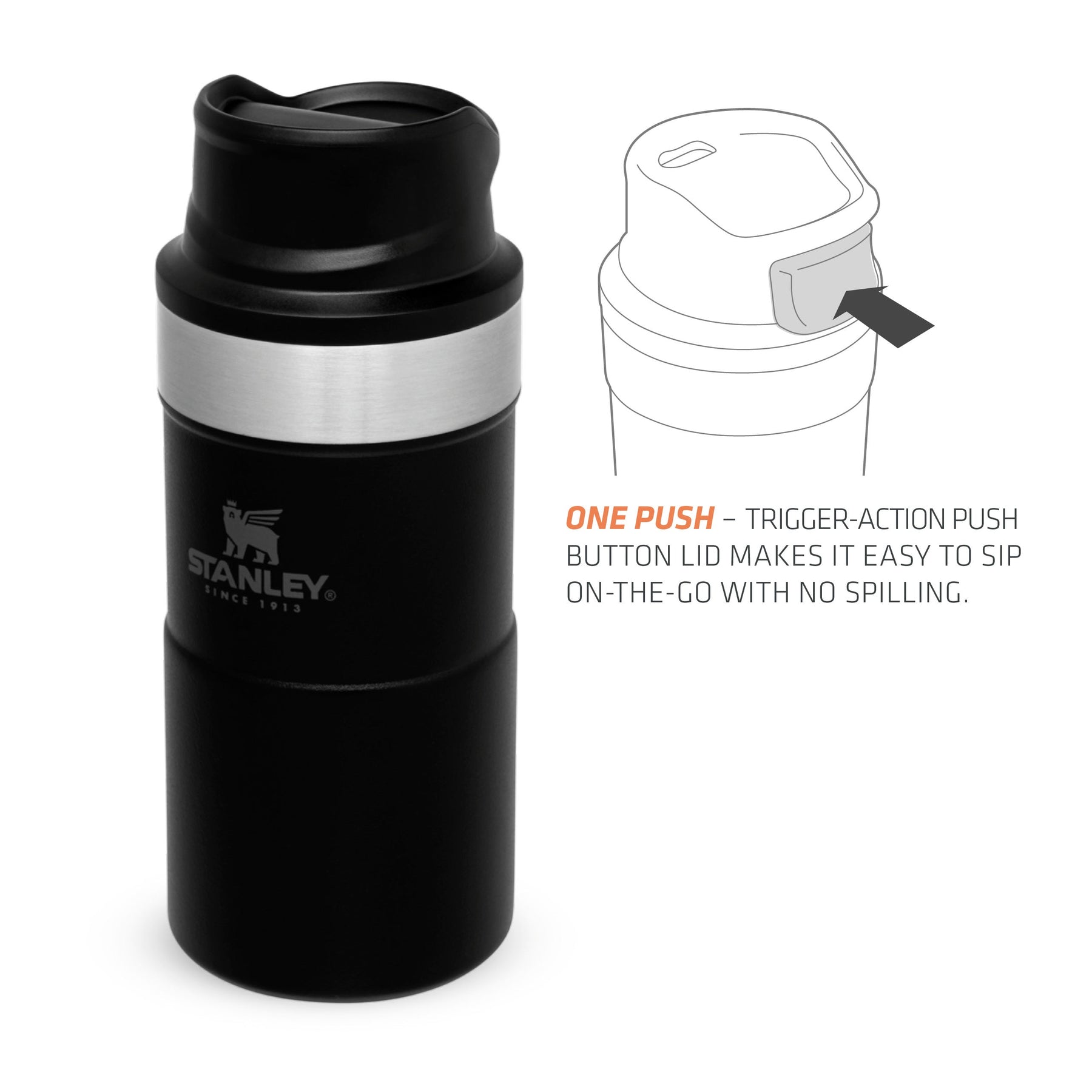 STANLEY NeverLeak Leakproof Travel Mug 0.25L - Keeps Hot for 3 Hours -  Thermos Flask for Coffee, Tea…See more STANLEY NeverLeak Leakproof Travel  Mug