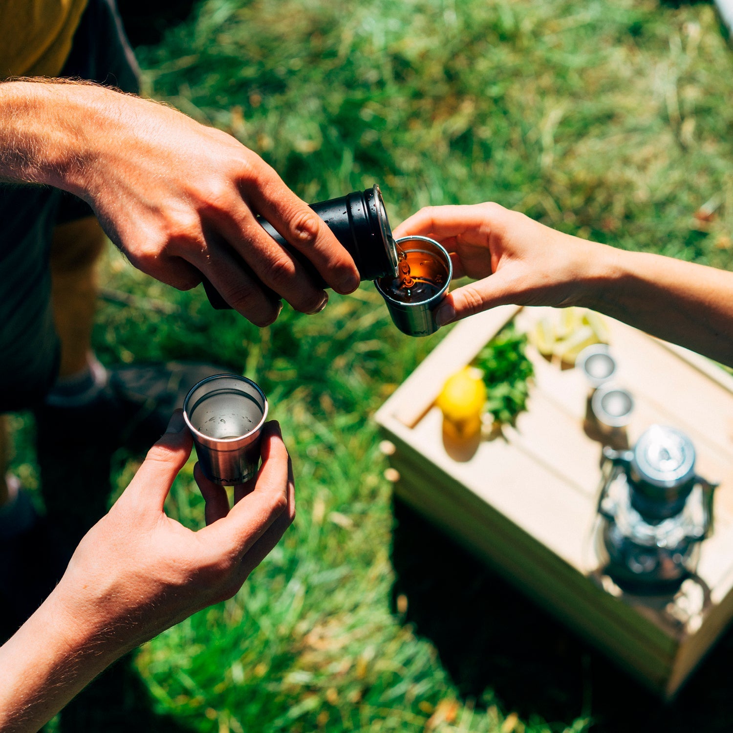 Nesting shot glass set –