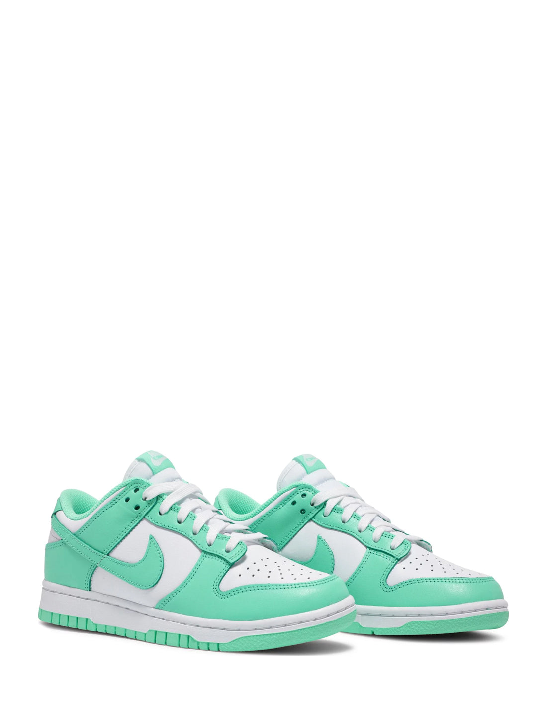 nike dunk green glow low