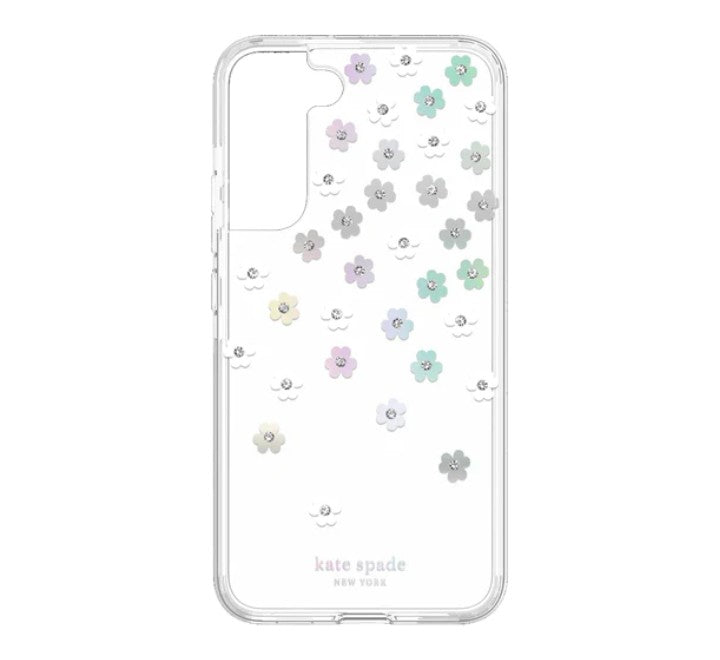 Image of Kate Spade New York Defensive Hardshell Case for Samsung Galaxy S22 Scattered Flowers