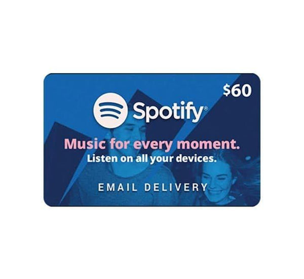 Spotify Gift Card - $60 value, Tickets & Vouchers, Gift Cards