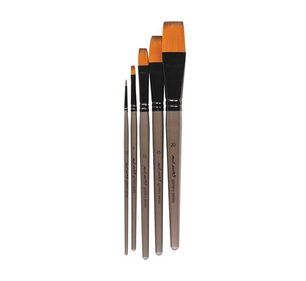 mont marte assorted craft paint wood handled brush sets, assorted pack – A  Paper Hat