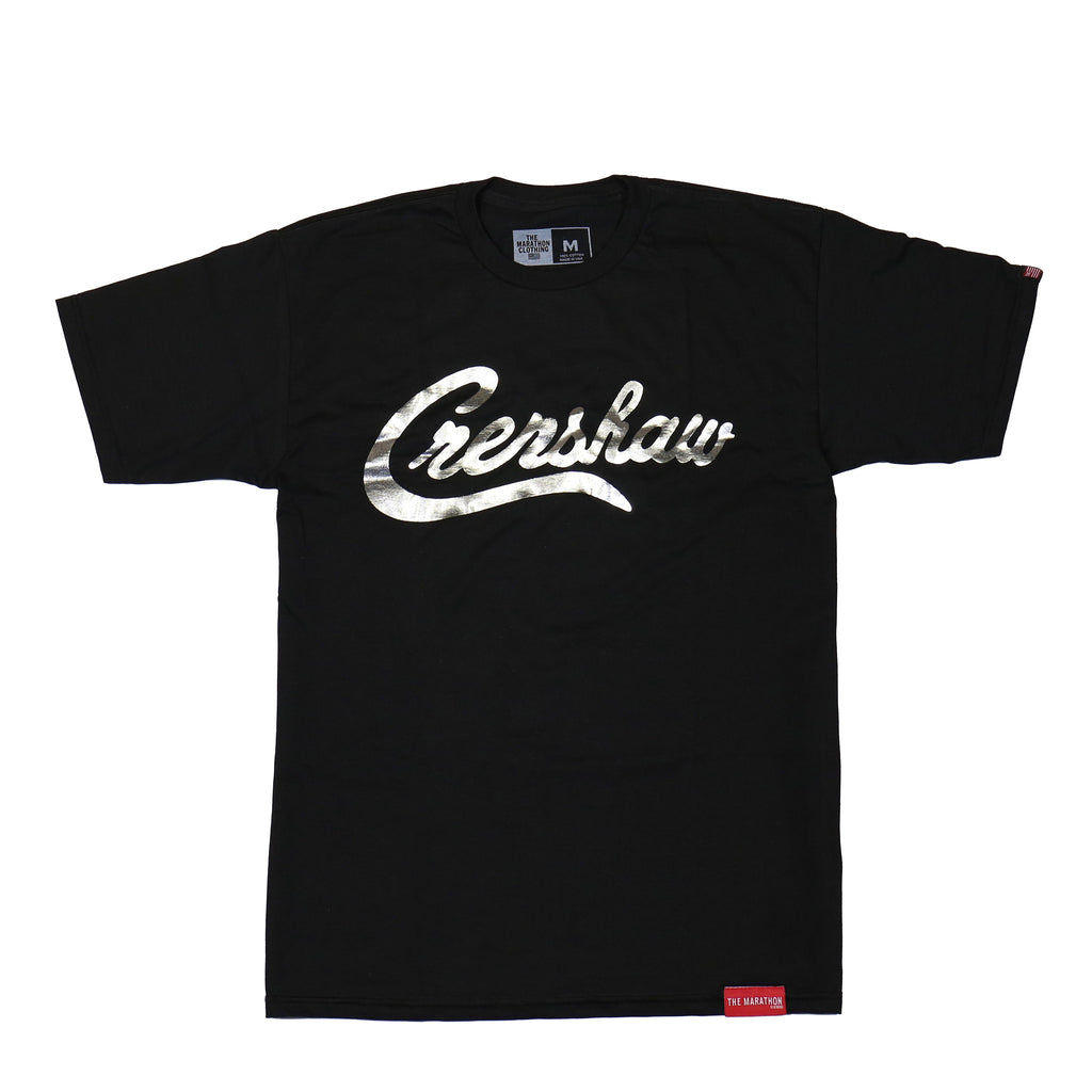 Crenshaw T-Shirt - Ath Heather/Black – The Marathon Clothing