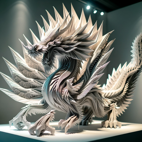 sculpture en origami