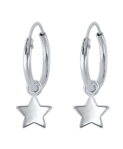 22Karat Gold Hoop Earrings for Kids - ErHp22914 - 22 Karat Gold hoop  earrings for Kids. Earrings are designed with beaded Gold ball at the  center in c
