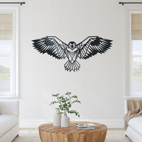 Eagle Geometric Metal Wall Art