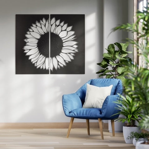 Sunflower Metal Wall Art