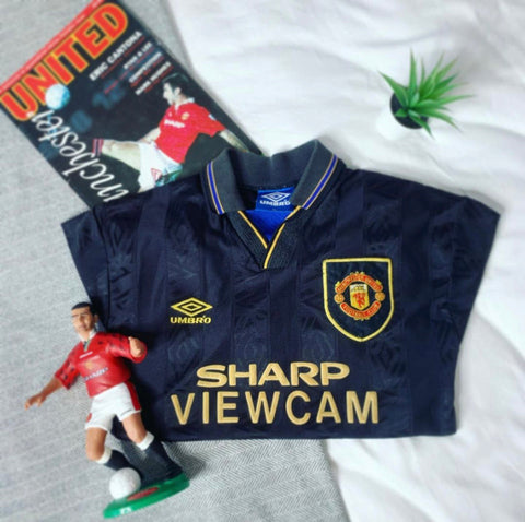 1993 1994 Manchester United Umbro home jersey Vintage Sharp Original L size