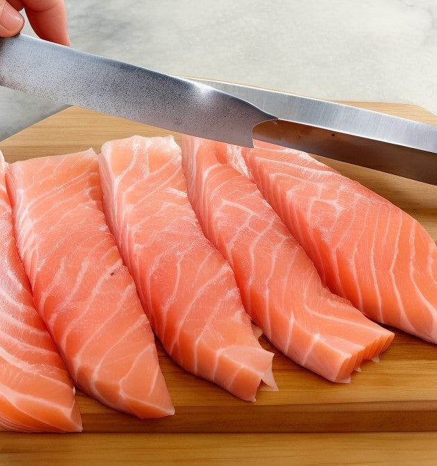 The difference between salmon sashimi grades