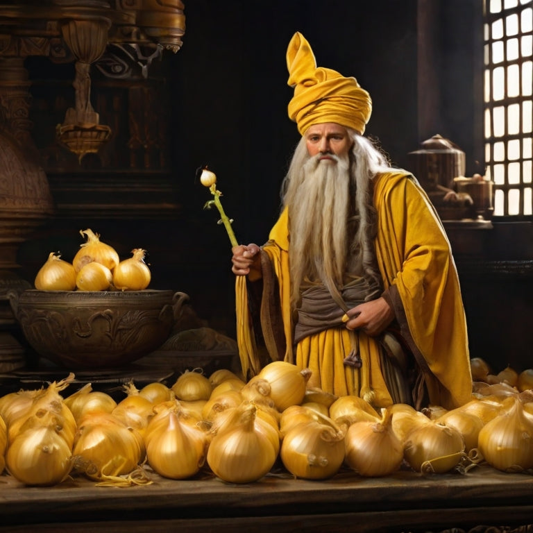 प्याज सबसे पुरानी ज्ञात खेती वाली सब्जियों में से एक है और माना जाता है कि इसकी खेती 5,000 से अधिक वर्षों से की जा रही है। हालाँकि यह अभी भी विवादित है, माना जाता है कि पीले प्याज की उत्पत्ति एशिया में हुई थी।