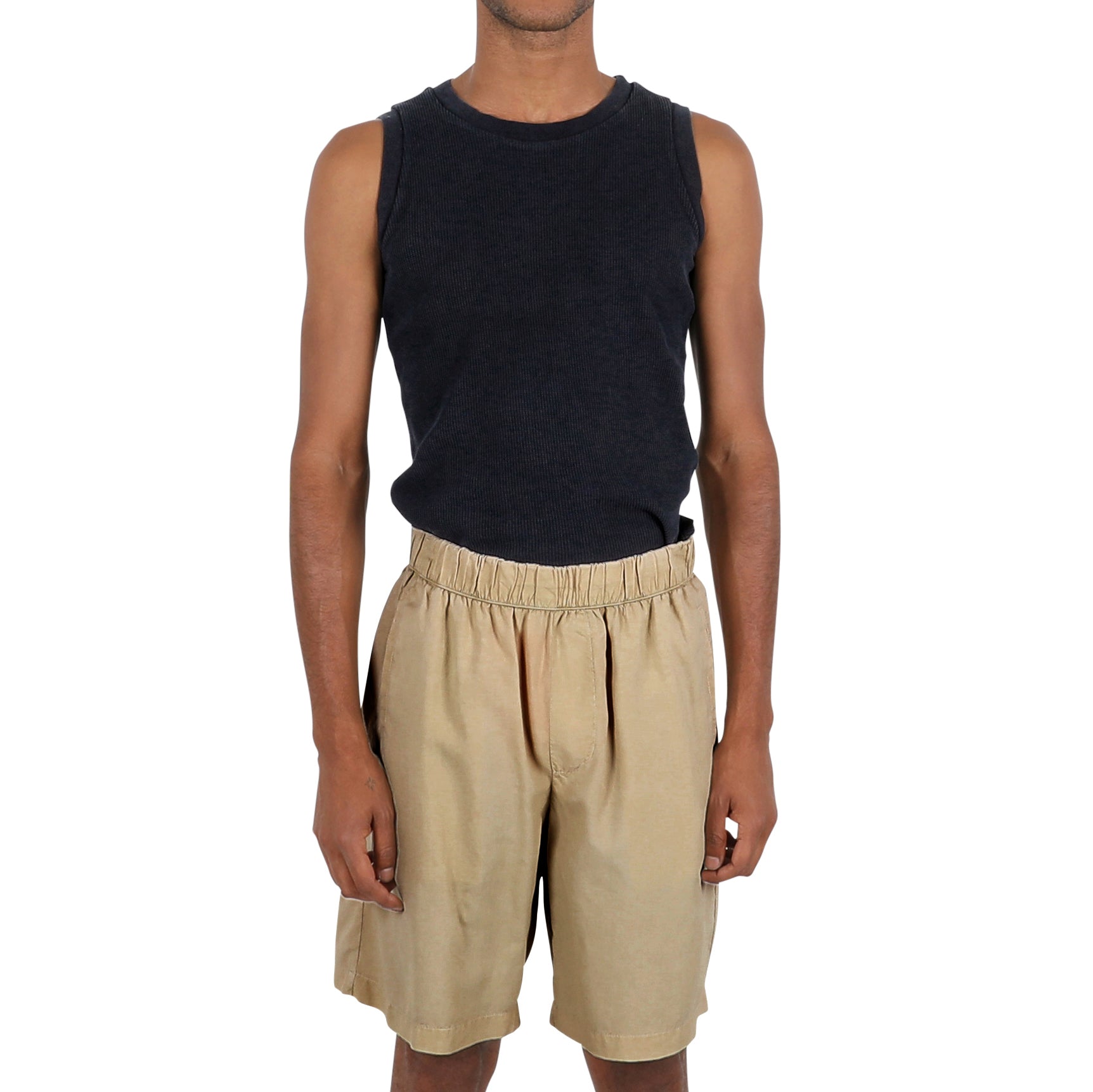 Silk Leisure Shorts - Kelp Brown