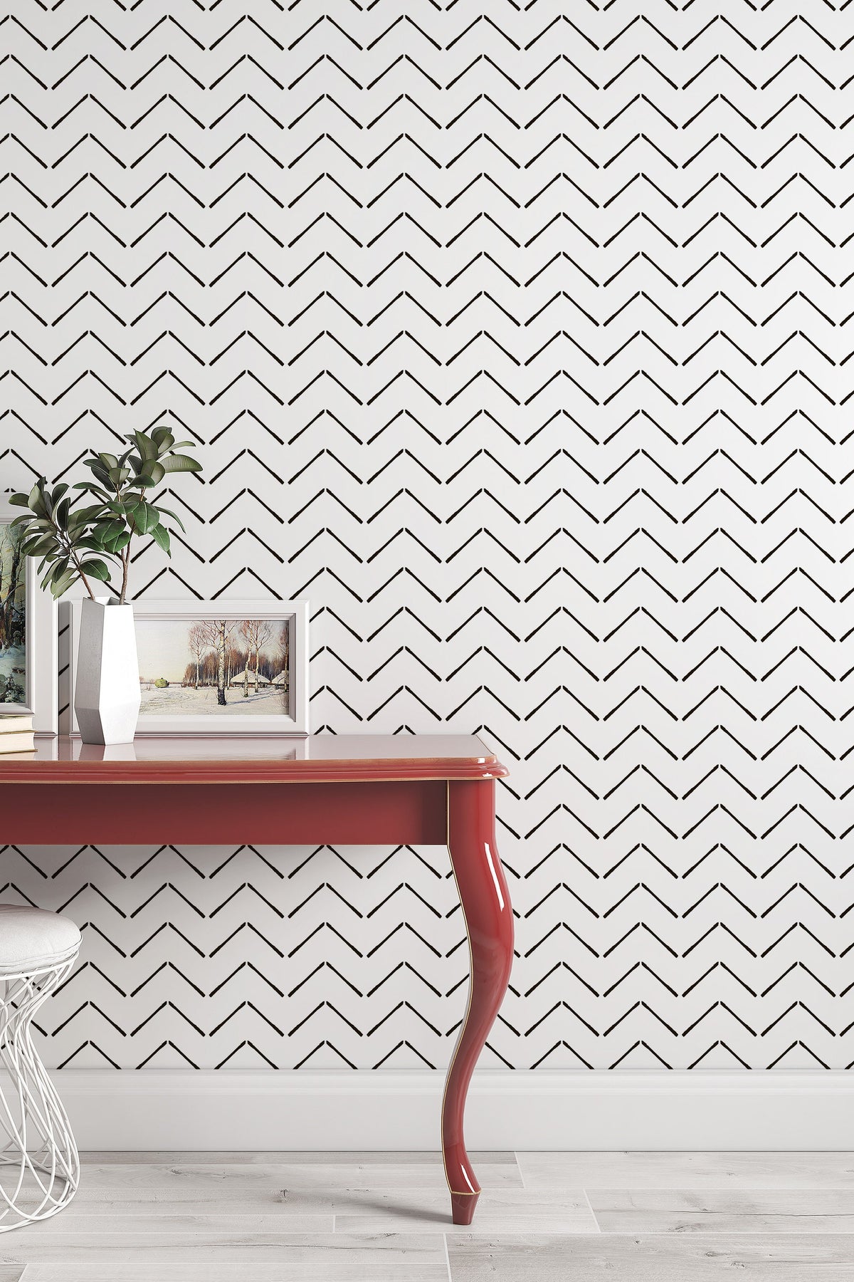 RoomMates Chevron Stripe Peel and Stick Wallpaper Covers 2818 sq ft  RMK11807WP  The Home Depot
