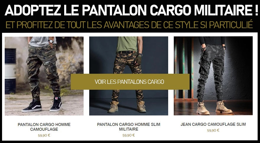 Collection de pantalon cargo militaire