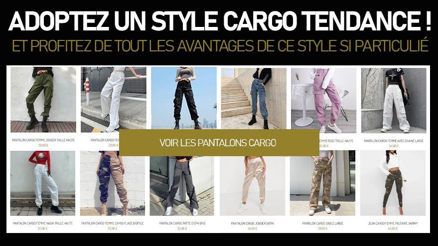 Collection pantalon cargo femme