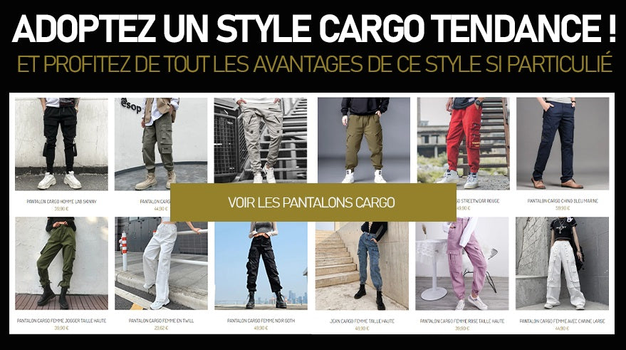 pantalon cargo homme et femme