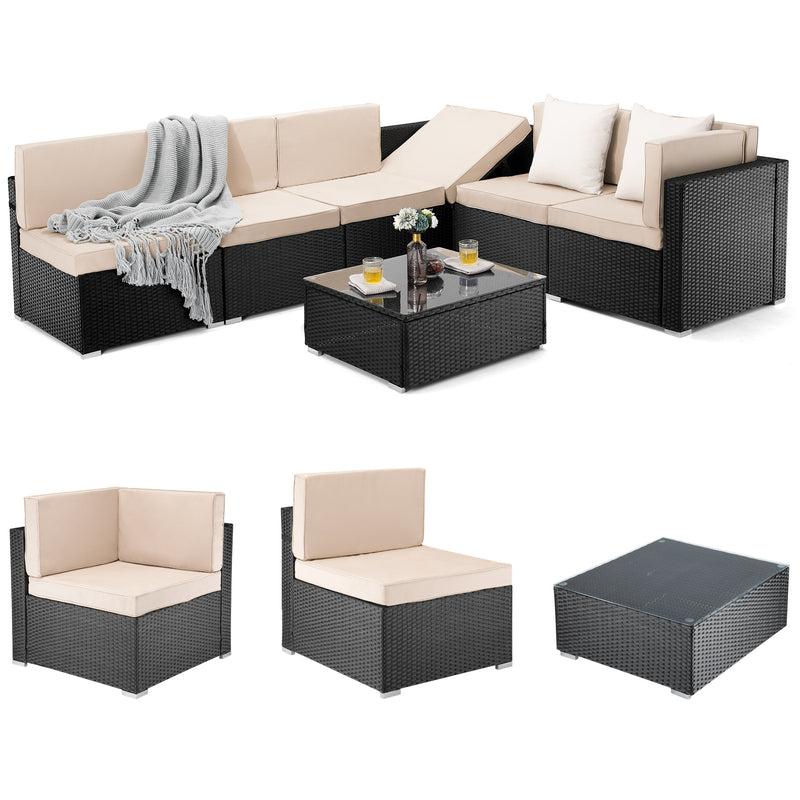 7 piece outdoor sectional cushions