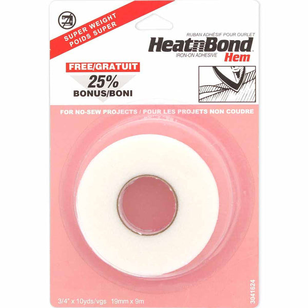  HeatnBond UltraHold Iron-On Adhesive, 7/8 Inch x 10