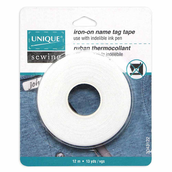 Tatuo Tatuo-708661 Writable Iron on Clothing Labels Precut Fabric  Personalized Name Tags with 2 Pieces Permanent Marker for Nursing Home  College Ca