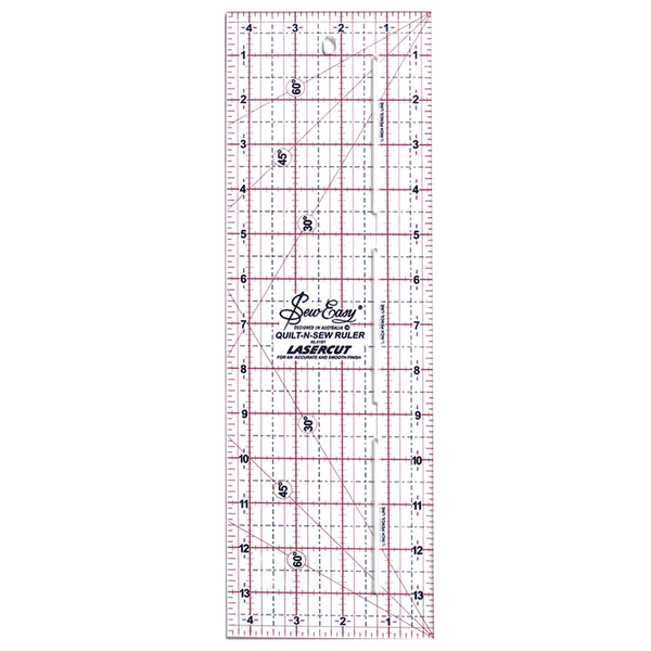 Small Sew Easy Quilt Ruler Cutter 4.5 x 13.5 9317385287676 - Quilt