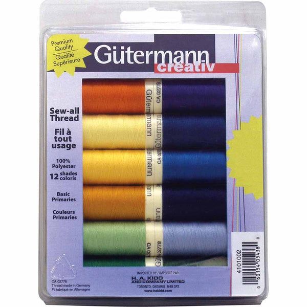 Gütermann Sewing Thread Set Sew All Thread Pastel - 10 spools 
