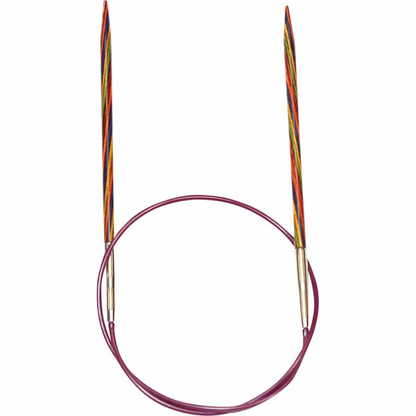KNIT PICKS Interchangeable Rainbow Wood Circular Crochet Hook Set