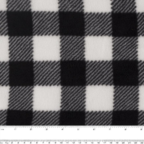 Buffalo Plaid Lumberjack Anti-Pill Premium Fleece Fabric by The Yard