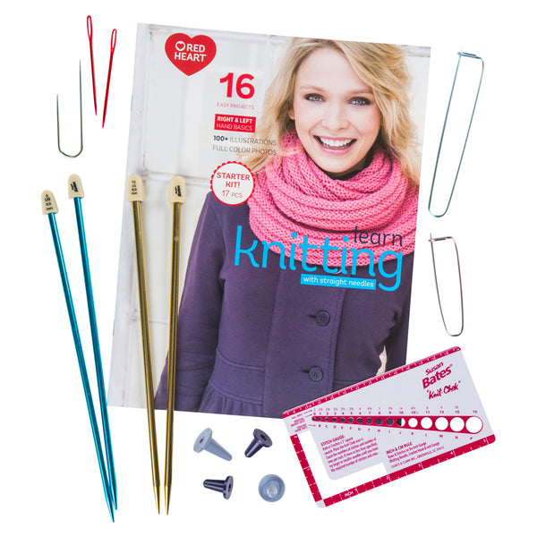 Learn Knitting Kit - Susan Bates - Beginner Knitting Kits at