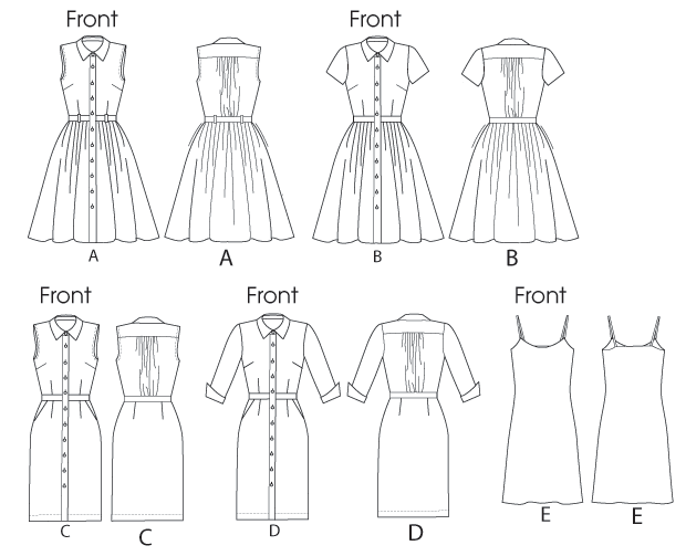 M6696 Dress - Misses (Size: 8-10-12-14-16)