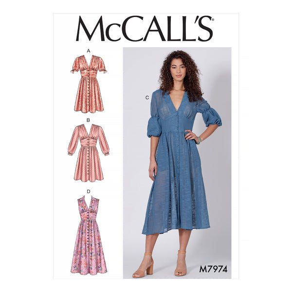 McCall's 8104 Dress Size: FW 18-20-22 Uncut Sewing Pattern