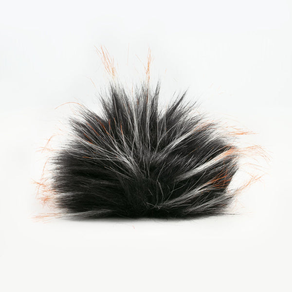 Faux Fur PomPom 10cm - Soft Pink W/ Black Tips – Fabricville