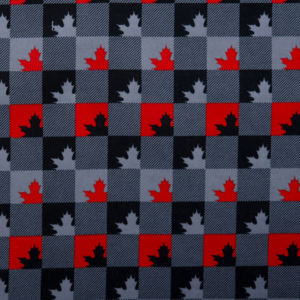 I LOVE CANADA Cotton print - Camouflage / Maple leaf - Blue – Fabricville