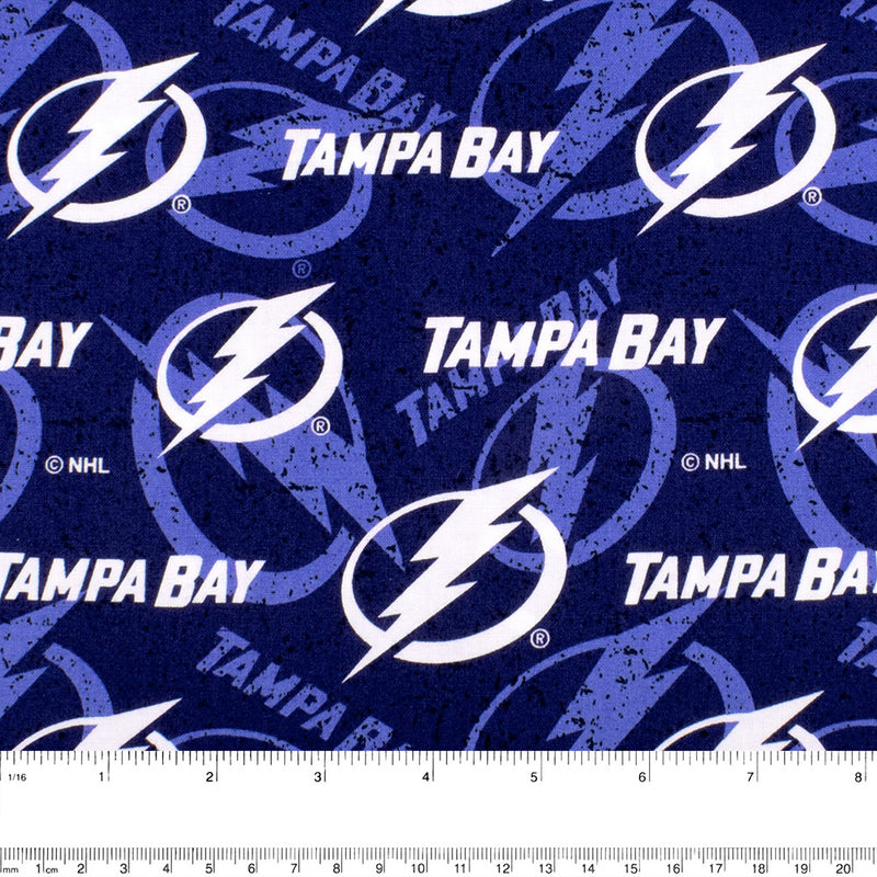 Tampa Bay Lightning (LGT) - NHL cotton print - Logo - Blue – Fabricville