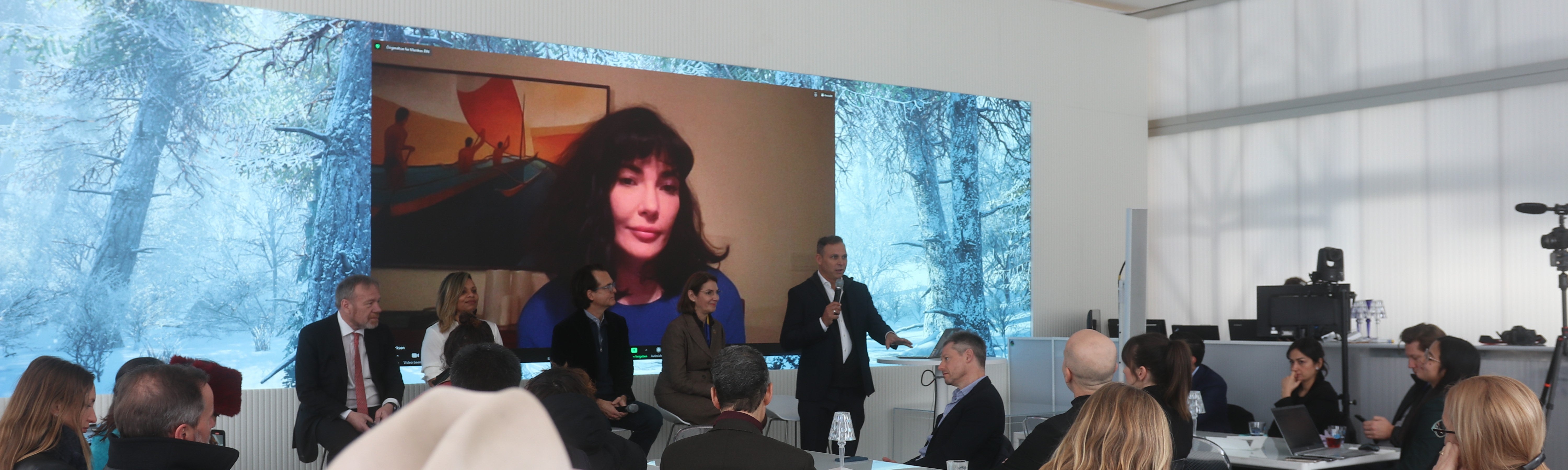 Ally (second left) in the panel discussion 'Giving Nature a Seat at the Table'.