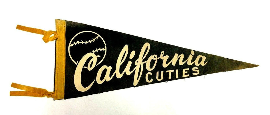 1950's California Cuties Felt Pennant Vintage Baseball