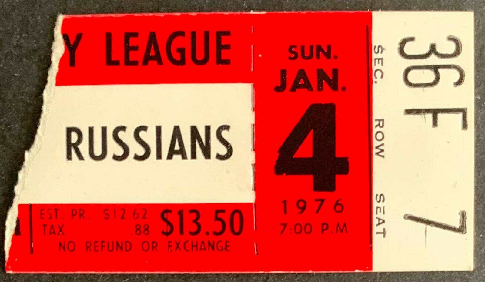 mørke Uforglemmelig Økonomisk 1976 Super Series Hockey Ticket NHL vs Russians Buffalo Sabres Soviet –  Glory Days Sports