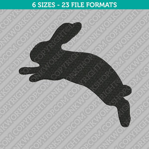 Jack Rabbit Jumping Rabbit Embroidery Design - 6 Sizes - INSTANT DOWNLOAD - DNKWorkshop