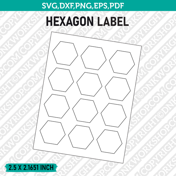 printable hexagon template free