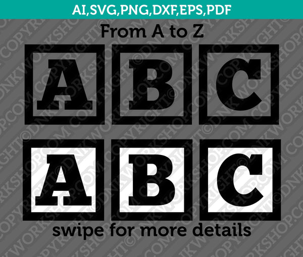 Alphabet Blocks Svg, Numbers Blocks Svg, Building Blocks, Baby Blocks,  Letter Blocks. Vector Cut file Cricut, Silhouette, Pdf Png Eps Dxf.