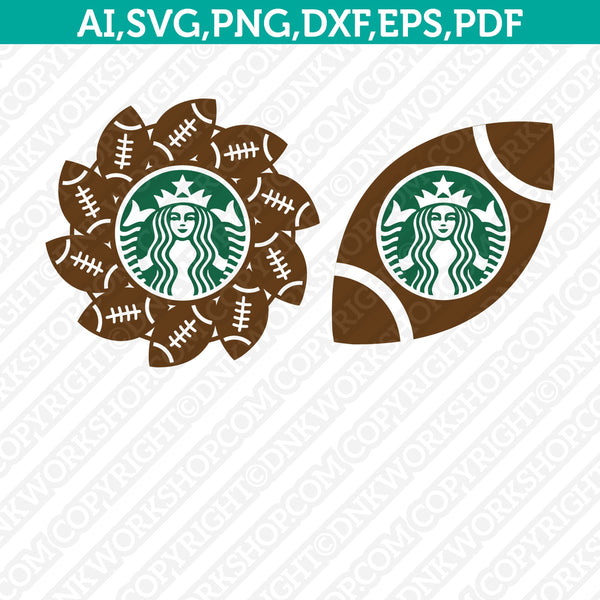 American Football Starbucks SVG Cold Cup Sticker Decal Cricut Cut ...