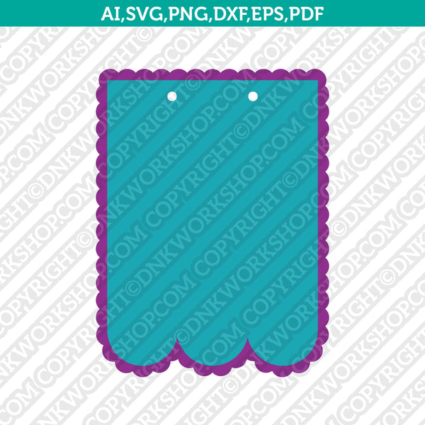 Banner Scallop Pennant Bunting Svg Silhouette Cameo Cricut Cut File ...