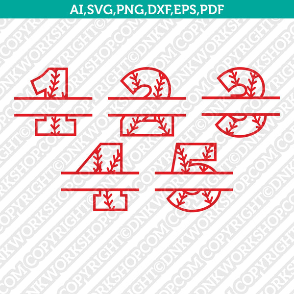 Free Free Baseball Numbers Svg 624 SVG PNG EPS DXF File