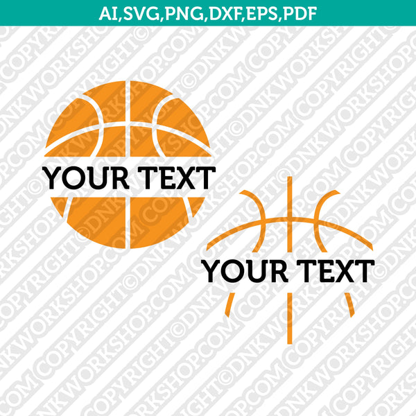 Download Basketball Nba Split Monogram Frame Svg Vector Cricut Cut File Clipart Dnkworkshop